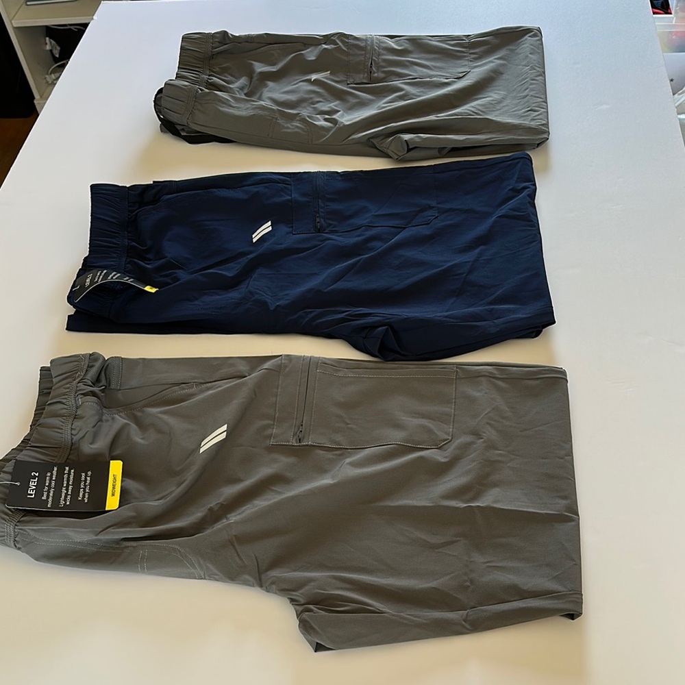 3 Men's Gray and Navy Pants